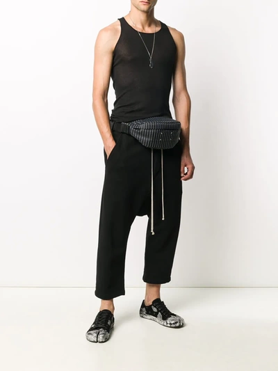 Shop Rick Owens Performa Ribbed Knit Tank Top In Black