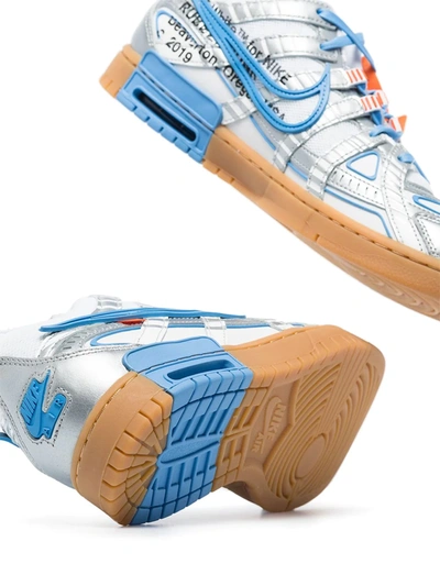 Shop Nike X Off-white Air Rubber Dunk "university Blue" Sneakers In White