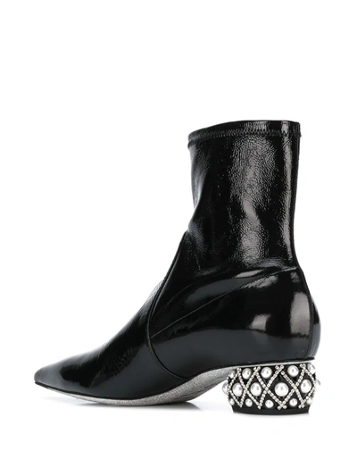 Shop René Caovilla Ladyperla Ankle Boots In Black