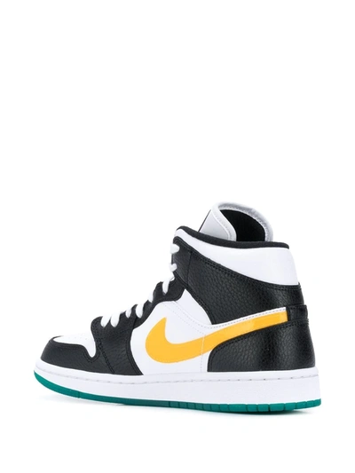 Jordan Air  1 Mid "alternate Swooshes" Sneakers In White