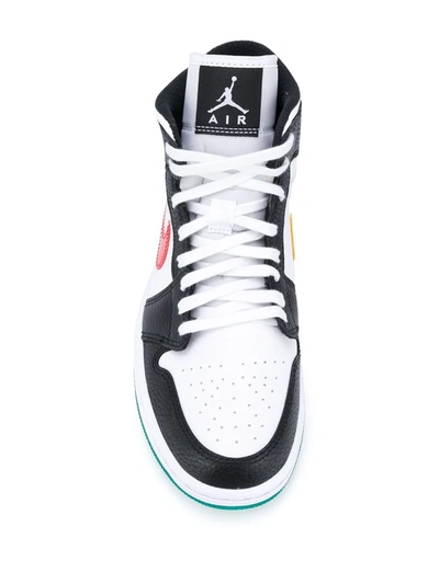 Jordan Air  1 Mid "alternate Swooshes" Sneakers In White