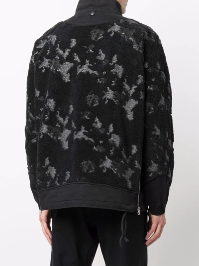 Shop Stone Island Shadow Project Camouflage Print Sweatshirt In Black