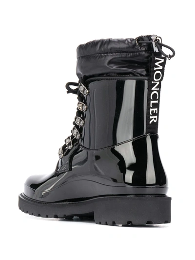 Shop Moncler Galaxite Lace-up Boots In Black