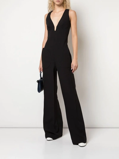 Shop Ellery Cassavetes Wide-leg Jumpsuit In Black