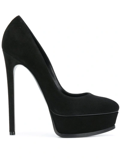 Shop Casadei Classic Platform Pumps In Black