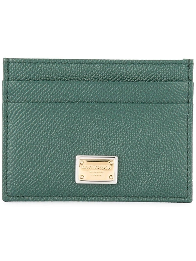Shop Dolce & Gabbana Dauphine Cardholder In Green