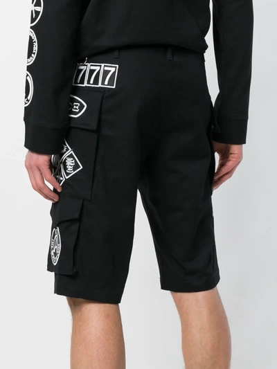 Shop Ktz Scout Patches Military Shorts In Black