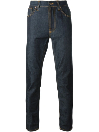 Shop Nudie Jeans 'lean Dean' Jeans In Blue