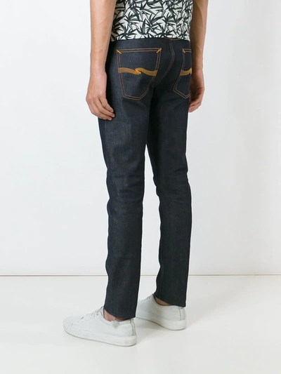 Shop Nudie Jeans 'lean Dean' Jeans In Blue