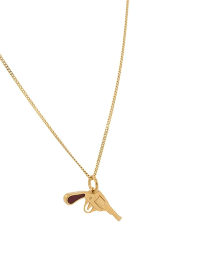 Shop True Rocks Pistol Pendant Necklace In Gold