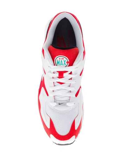 Shop Nike Air Max 2 Light Habanero Sneakers In White