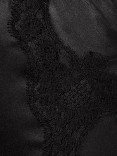 Shop Dolce & Gabbana Lace Detail Culotte Briefs In Black