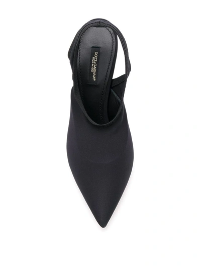 Shop Dolce & Gabbana Sling-back Pointed Pumps In Blue