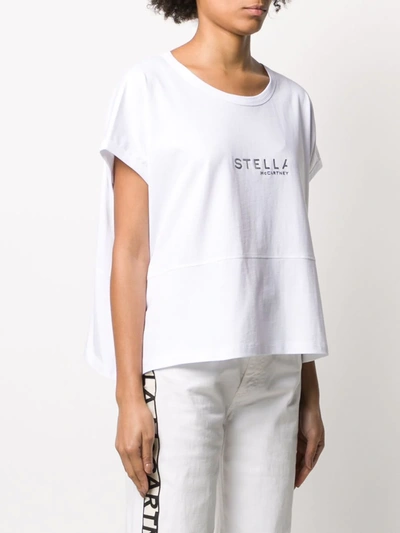 Shop Stella Mccartney Logo Print T-shirt In White