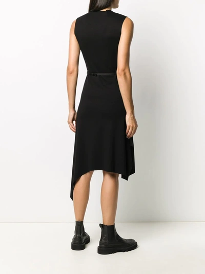 Shop Alyx Asymmetric Midi Dress In Black