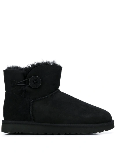 Shop Ugg Button Fastened Ankle Boots In Black