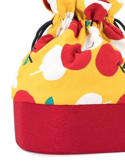 Shop Familiar Printed Bucket Bag In Multicolour