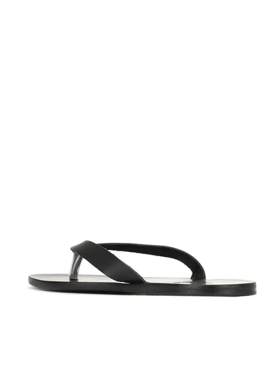 Ancient Greek Sandals Hero Slides In Black
