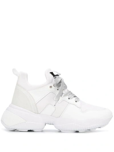Shop Hogan Chunky Low Top Sneakers In White