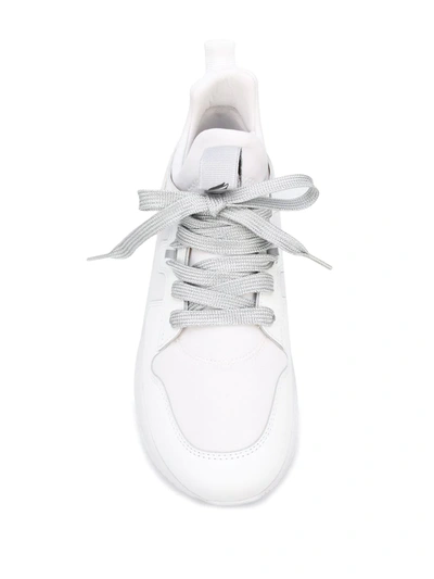 Shop Hogan Chunky Low Top Sneakers In White