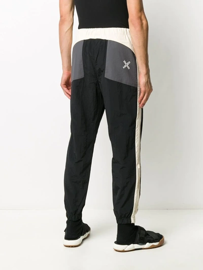 Shop Kenzo Side Stripe Track Pants In Black