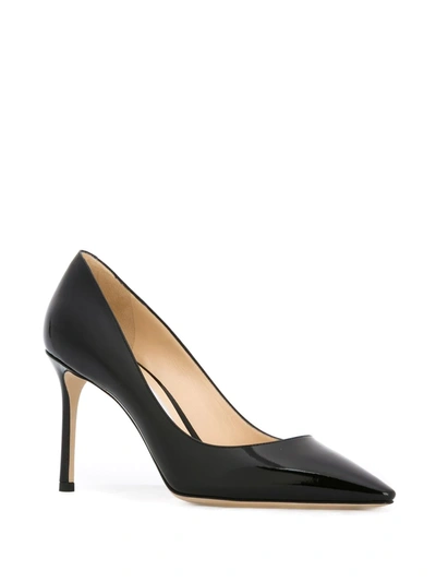 Jimmy Choo Romy 100mm Leather High-heel Pumps In Black