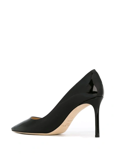 Jimmy Choo Romy 100mm Leather High-heel Pumps In Black