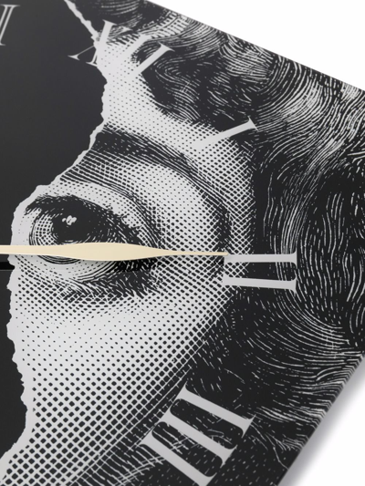 Fornasetti Wall Clock Tema E Variazioni N.145 In Schwarz