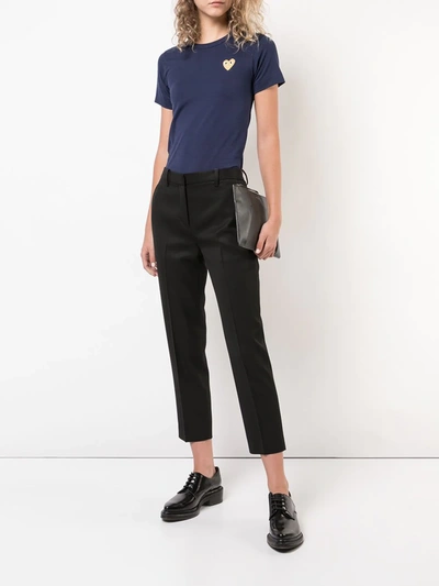 Comme Des Garçons Play Comme Des Gar?ons "play" Cotton T-shirt In Blue