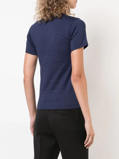 Comme Des Garçons Play Comme Des Gar?ons "play" Cotton T-shirt In Blue