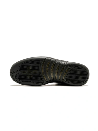 Shop Jordan Air  12 Retro Ovo Sneakers In Black