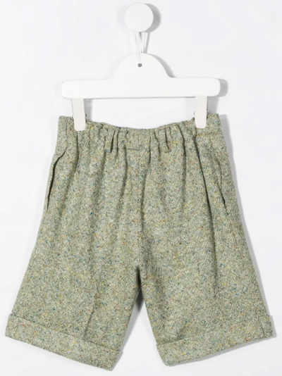 Shop Siola Elasticated Tailored Shorts In Green
