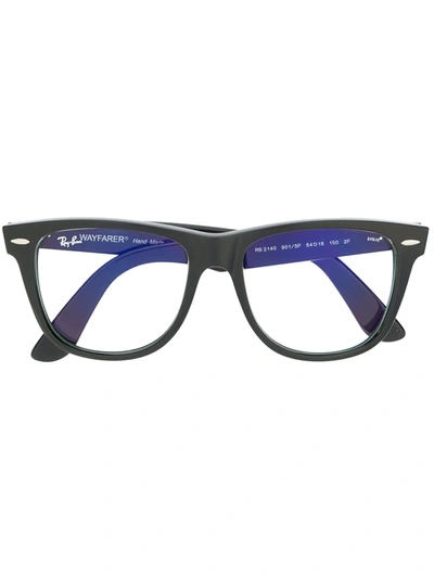 Shop Ray Ban Wayfarer Glasses In Black