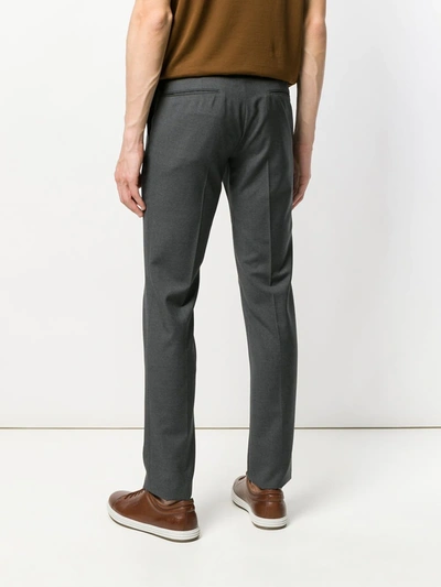 Incotex Trousers With Tassel Detail And Pockets In Grey