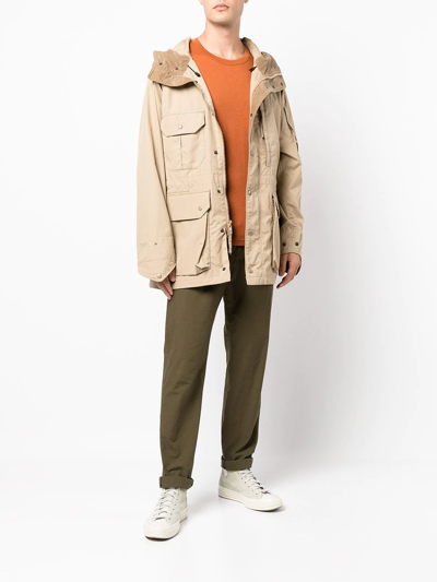 Shop Engineered Garments Poplin Weave Parka In 中性色