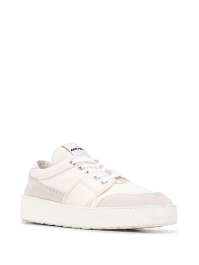 Shop Ami Alexandre Mattiussi Logo Patch Low-top Sneakers In White