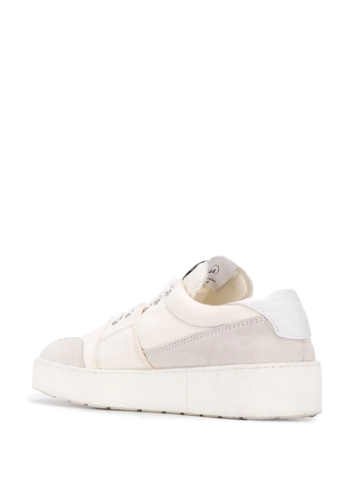 Shop Ami Alexandre Mattiussi Logo Patch Low-top Sneakers In White