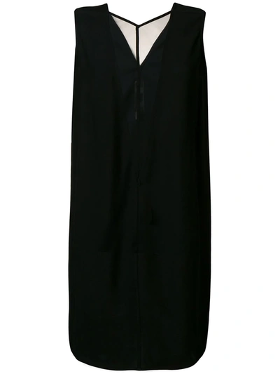 Shop Rick Owens Sheer Panel Dress In Black