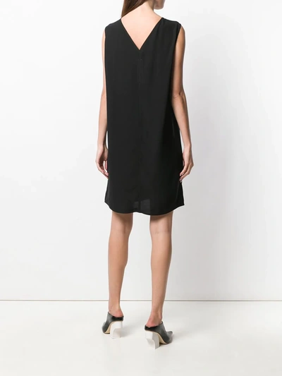 Shop Rick Owens Sheer Panel Dress In Black