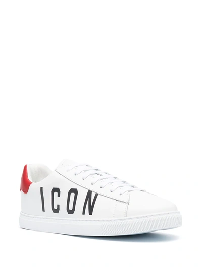 Shop Dsquared2 Icon Low-top Sneakers In White