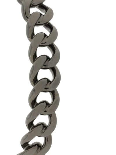 Shop Federica Tosi Chain-link Cuff Bracelet In Silver