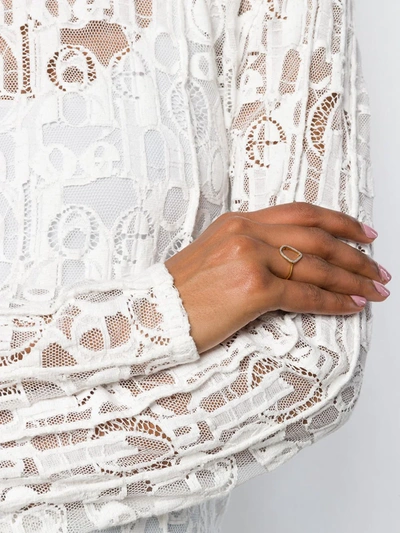 Monica Vinader Riva Diamond Hoop Ring In Gold