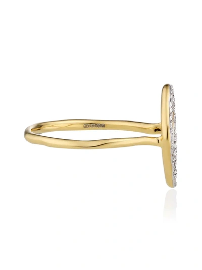 Monica Vinader Riva Diamond Hoop Ring In Gold