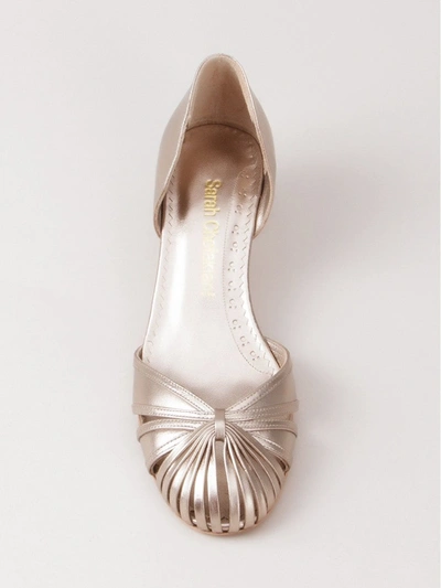 Shop Sarah Chofakian Low-heel Sarah Pumps In Metallic