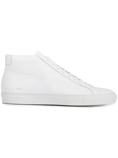 Shop Common Projects Achilles Mid Sneakers In White