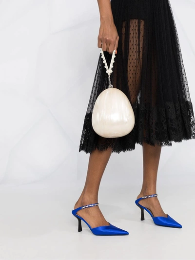 Shop Dolce & Gabbana Fil-coupé Midi Skirt In Black