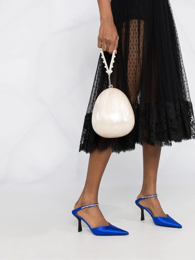 Dolce & Gabbana Point D'esprit Tulle Midi Skirt In Black