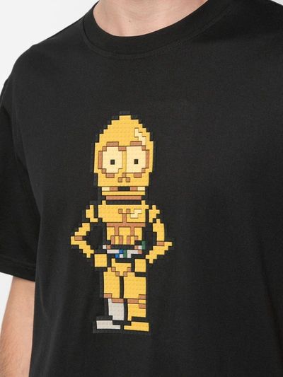 Shop Mostly Heard Rarely Seen 8-bit Bionic Printed T-shirt In Black
