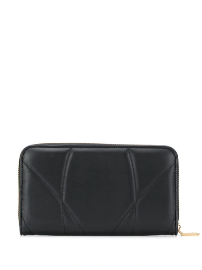 Shop Dolce & Gabbana Devotion Zip-around Wallet In Black