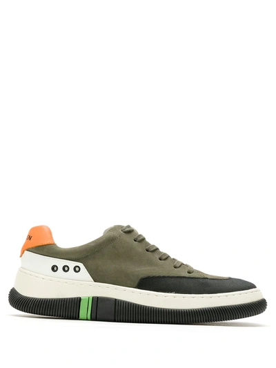 Shop Osklen Nobuck Hybrid Sneakers In Green